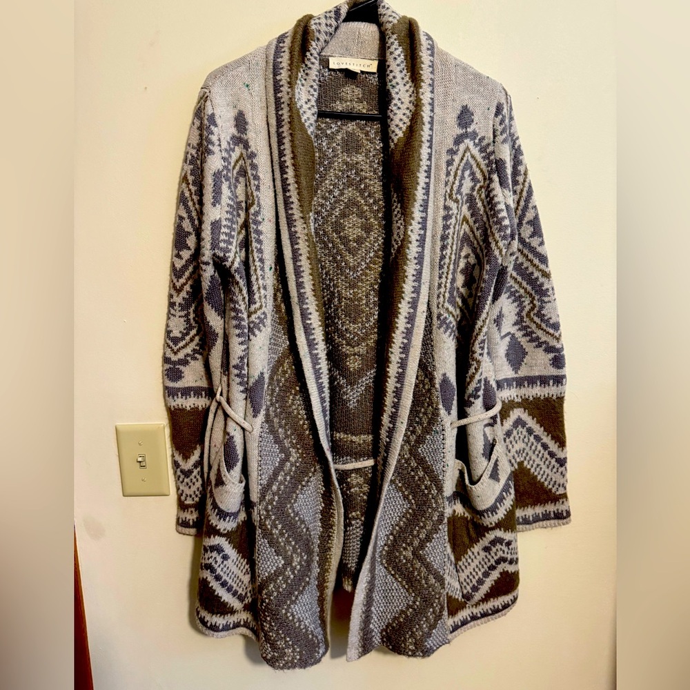 Lovestitch cardigan in size medium